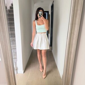 Coquette Cottagecore Bow Mini Skirt XS